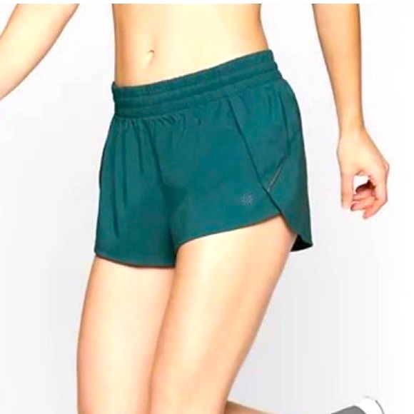 ATHLETA Teal Racer Run Short 4.5” XXS - Picture 1 of 4